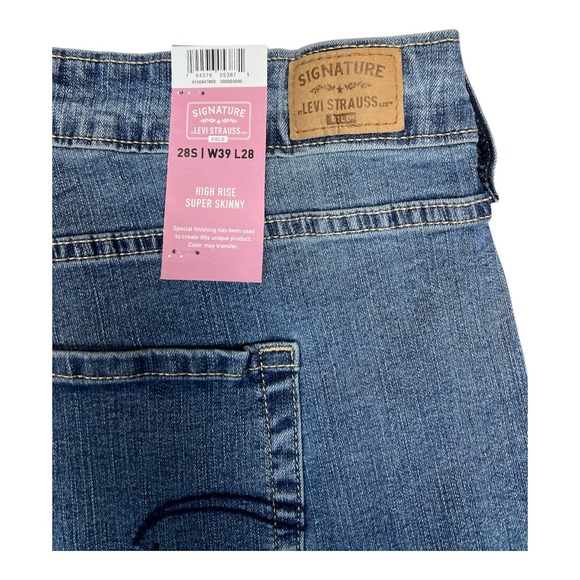 Levi's Signature Women's Size 39 (18W) High-Rise Skinny Jeans - Picture 6 of 8